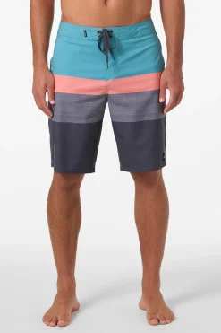 Long Length^O'Neill Hyperfreak Heat Block 21" Boardshorts - | bristol blue