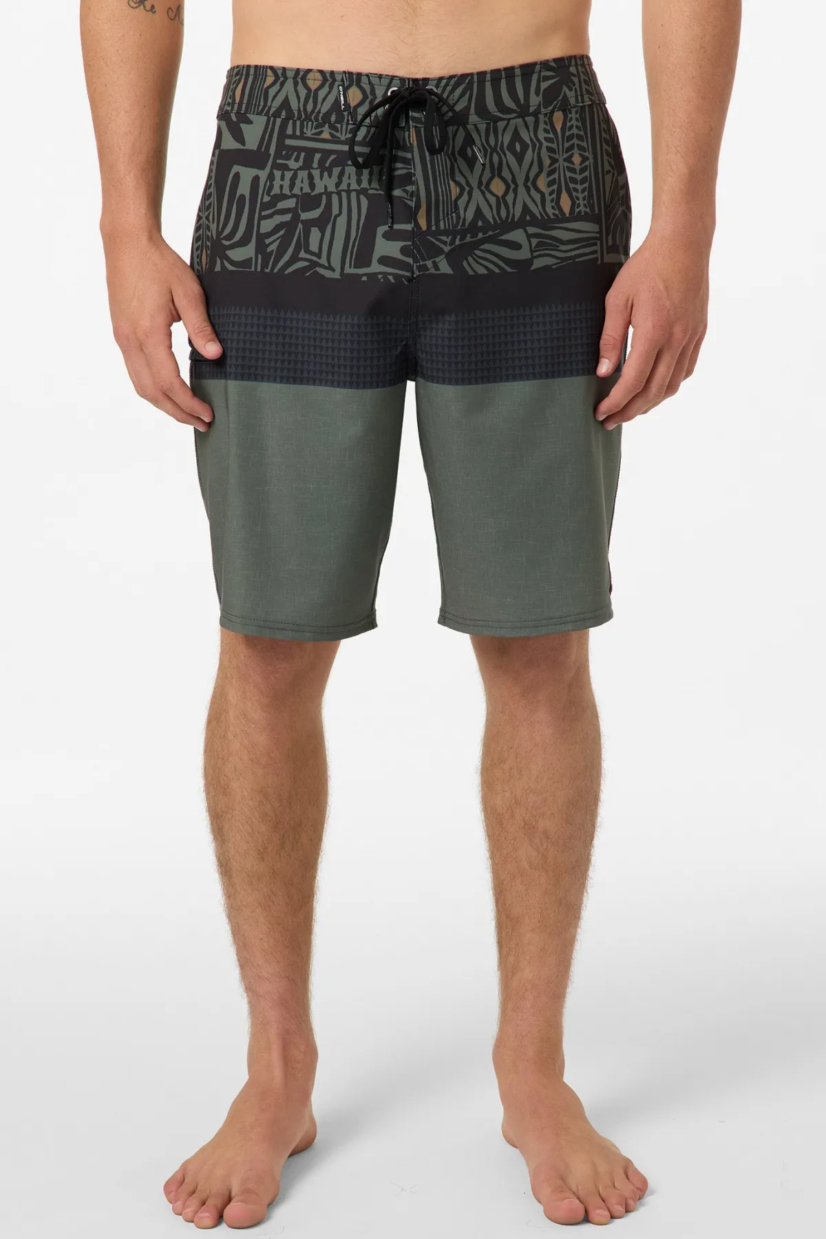 New Arrivals|Boardshorts New Arrivals^O'Neill Hyperfreak Heat Hawaii 20" Boardshorts - | dark olive