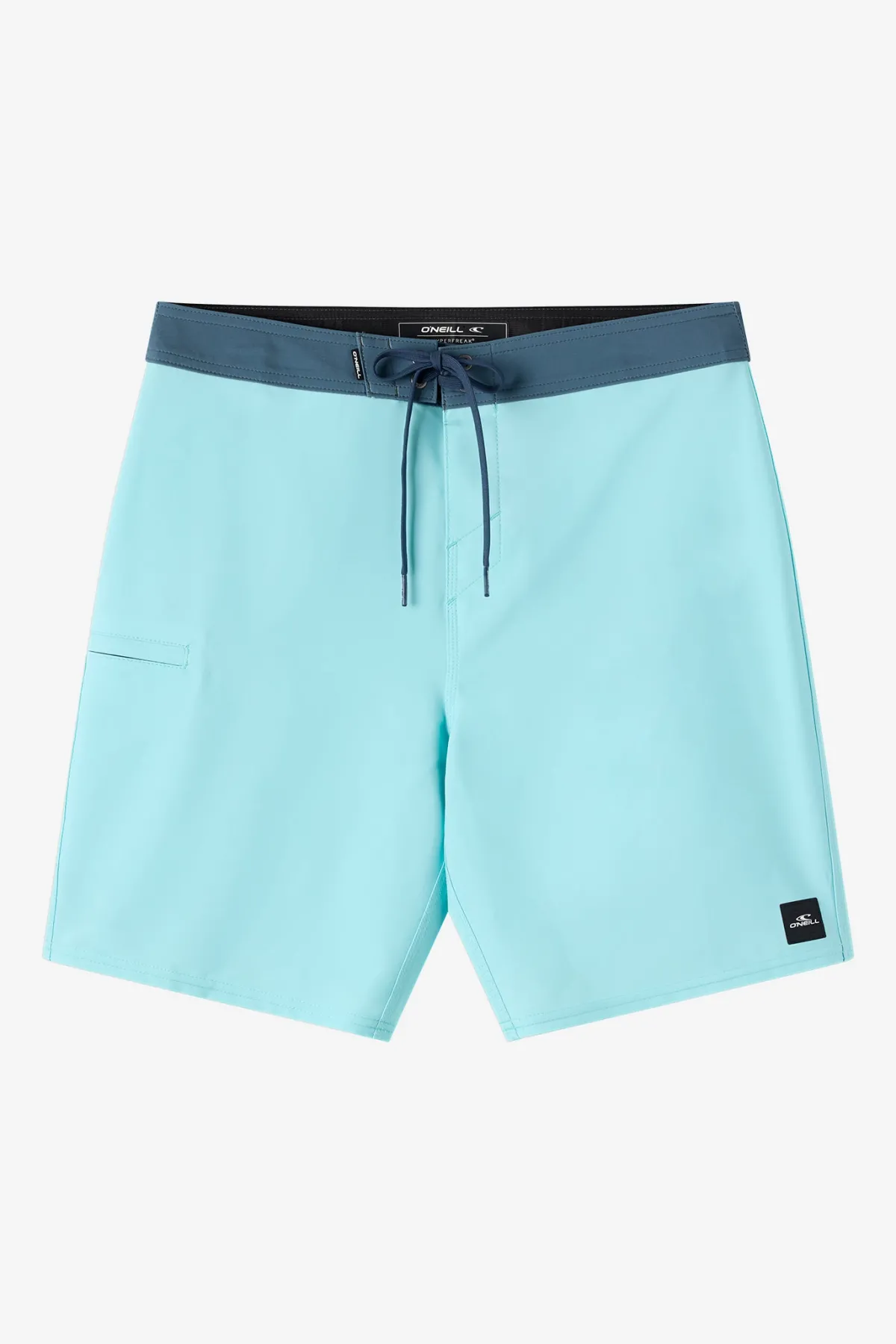 Mid Length^O'Neill Hyperfreak Heat Solid 19" Boardshorts - | pastel turquoise