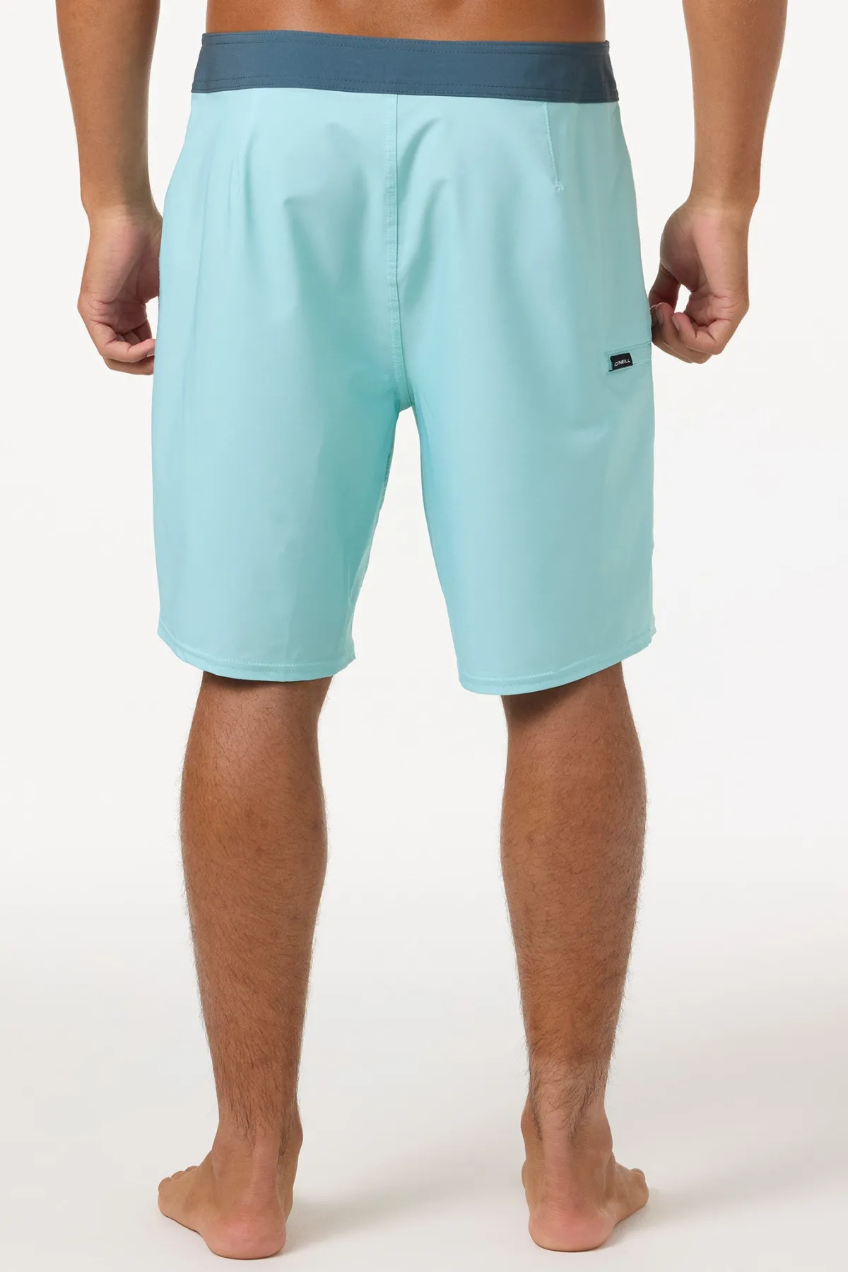 Mid Length^O'Neill Hyperfreak Heat Solid 19" Boardshorts - | pastel turquoise