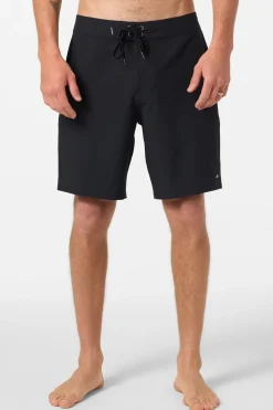 Boardshorts New Arrivals|Mid Length^O'Neill Hyperfreak Heat Solid 19" Boardshorts - | black