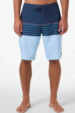 Long Length^O'Neill Hyperfreak Heat Stripe 21" Boardshorts - | midnight navy
