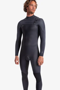 Full Suits^O'Neill Hyperfreak 3/2+MM Chest Zip Full - | blk/blk