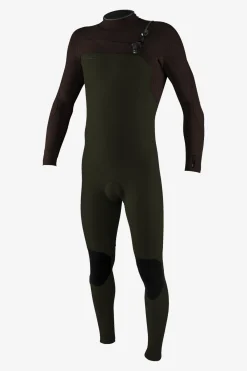 Full Suits^O'Neill Hyperfreak 3/2+MM Chest Zip Full - | ranger/arabica