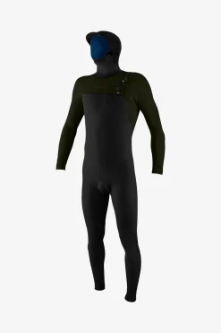 Full Suits^O'Neill Hyperfreak 4/3+MM Chest Zip Full W/hood - Blk/ranger |