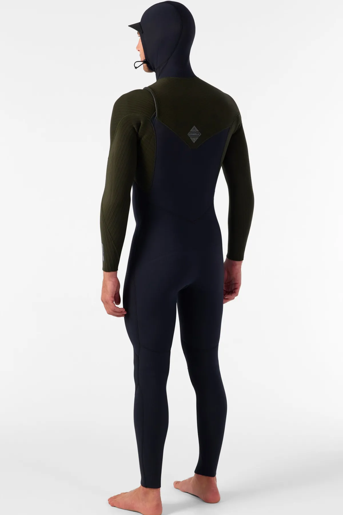Full Suits^O'Neill Hyperfreak 4/3+MM Chest Zip Full W/hood - Blk/ranger |