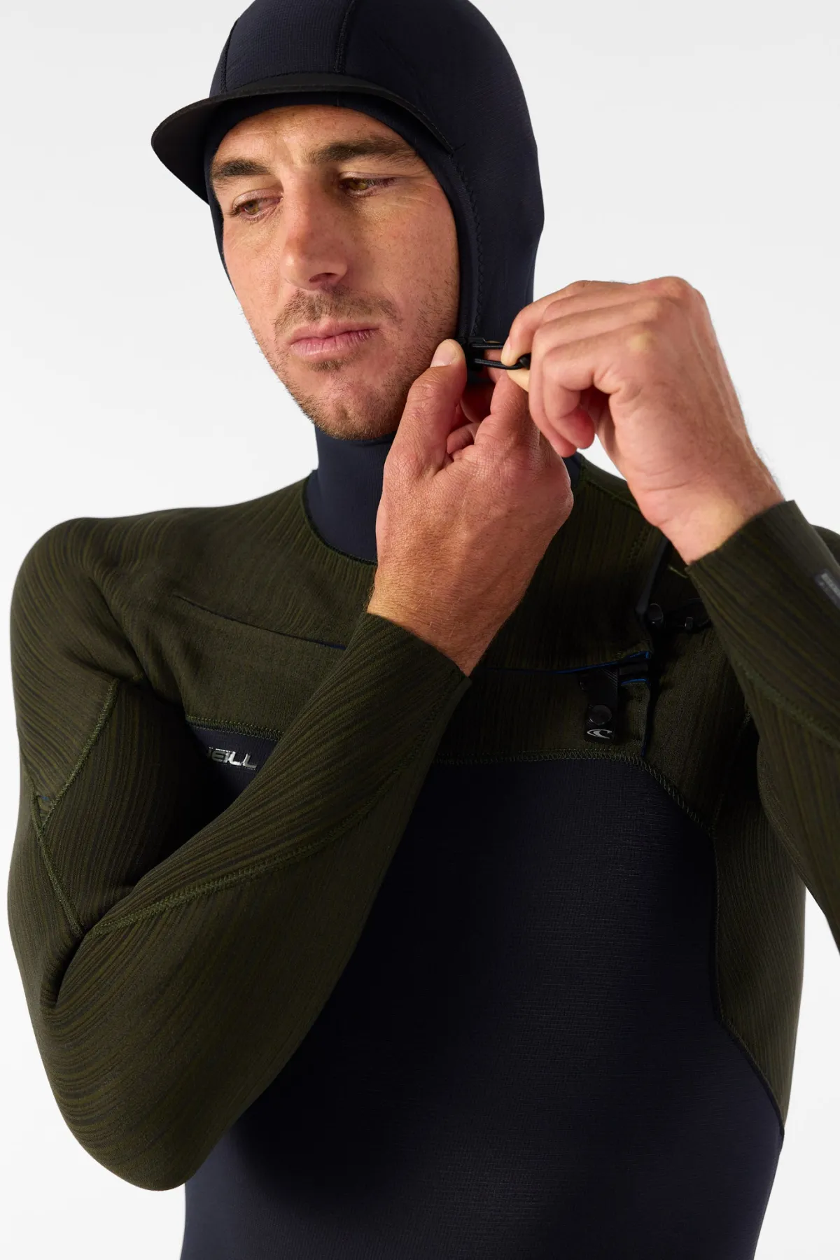 Full Suits^O'Neill Hyperfreak 4/3+MM Chest Zip Full W/hood - Blk/ranger |