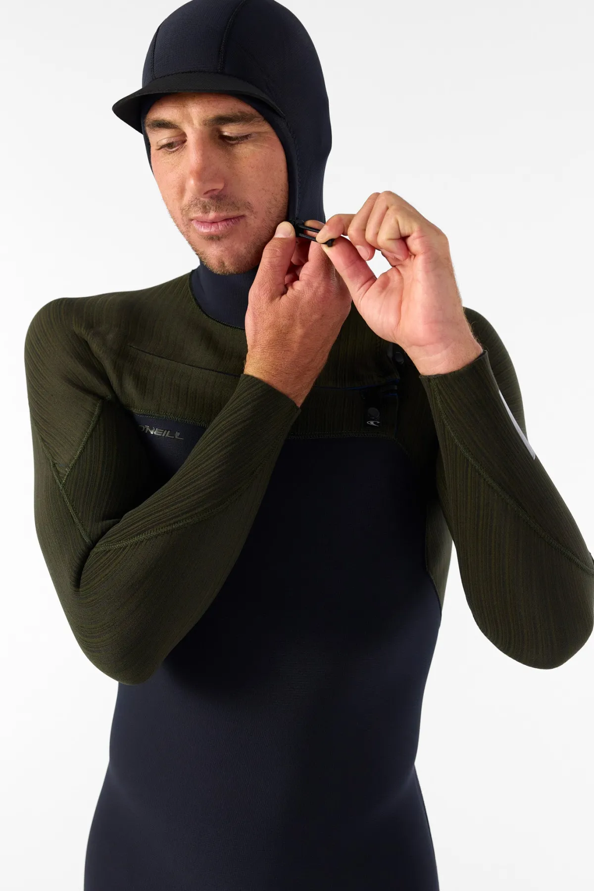 Full Suits^O'Neill Hyperfreak 4/3+MM Chest Zip Full W/hood - Blk/ranger |