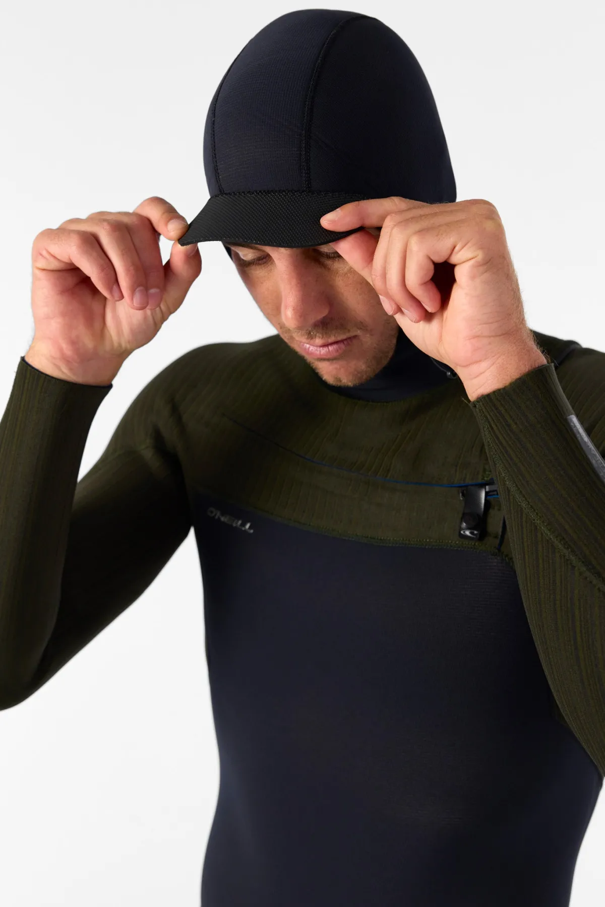 Full Suits^O'Neill Hyperfreak 4/3+MM Chest Zip Full W/hood - Blk/ranger |