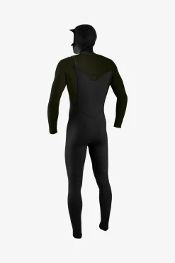 Full Suits^O'Neill Hyperfreak 4/3+MM Chest Zip Full W/hood - Blk/ranger |