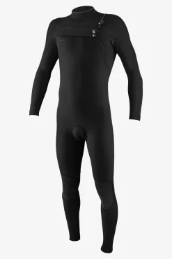 Full Suits^O'Neill Hyperfreak 4/3mm+ Chest Zip Full Wetsuit blk/blk
