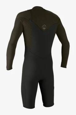 Spring Suits^O'Neill Hyperfreak 2MM Chest Zip Long Sleeve Spring - Raven/arm |