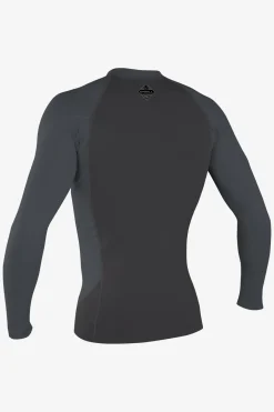 Neoprene Tops^O'Neill Hyperfreak 0.5MM Neo-Skins Long Sleeve Top - Steel/grph |