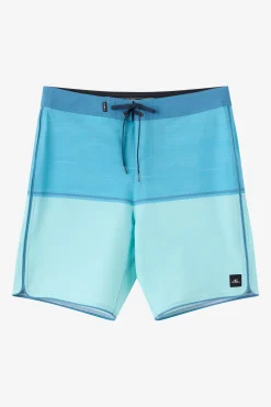 New Arrivals|Boardshorts New Arrivals^O'Neill Hyperfreak Mysto Block Scallop 19" Boardshorts - | canal blue