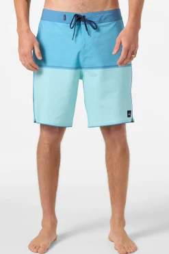New Arrivals|Boardshorts New Arrivals^O'Neill Hyperfreak Mysto Block Scallop 19" Boardshorts - | canal blue
