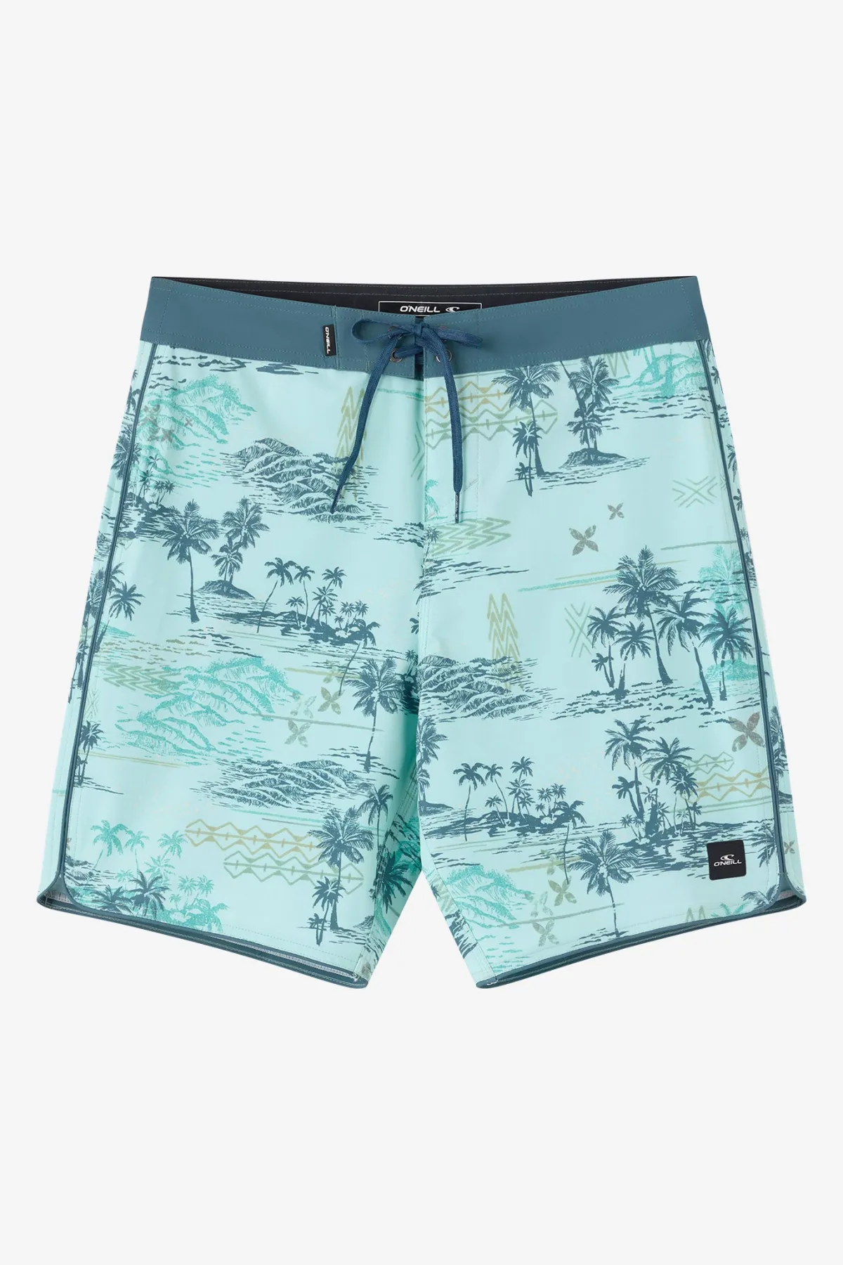 Performance|New Arrivals^O'Neill Hyperfreak Mysto Scallop 19" Boardshorts canal blue