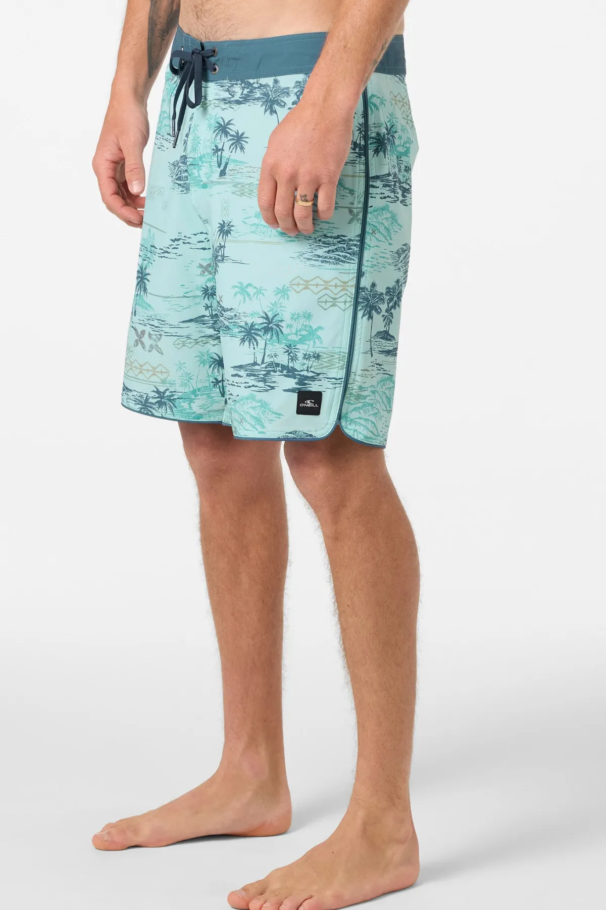Performance|New Arrivals^O'Neill Hyperfreak Mysto Scallop 19" Boardshorts canal blue