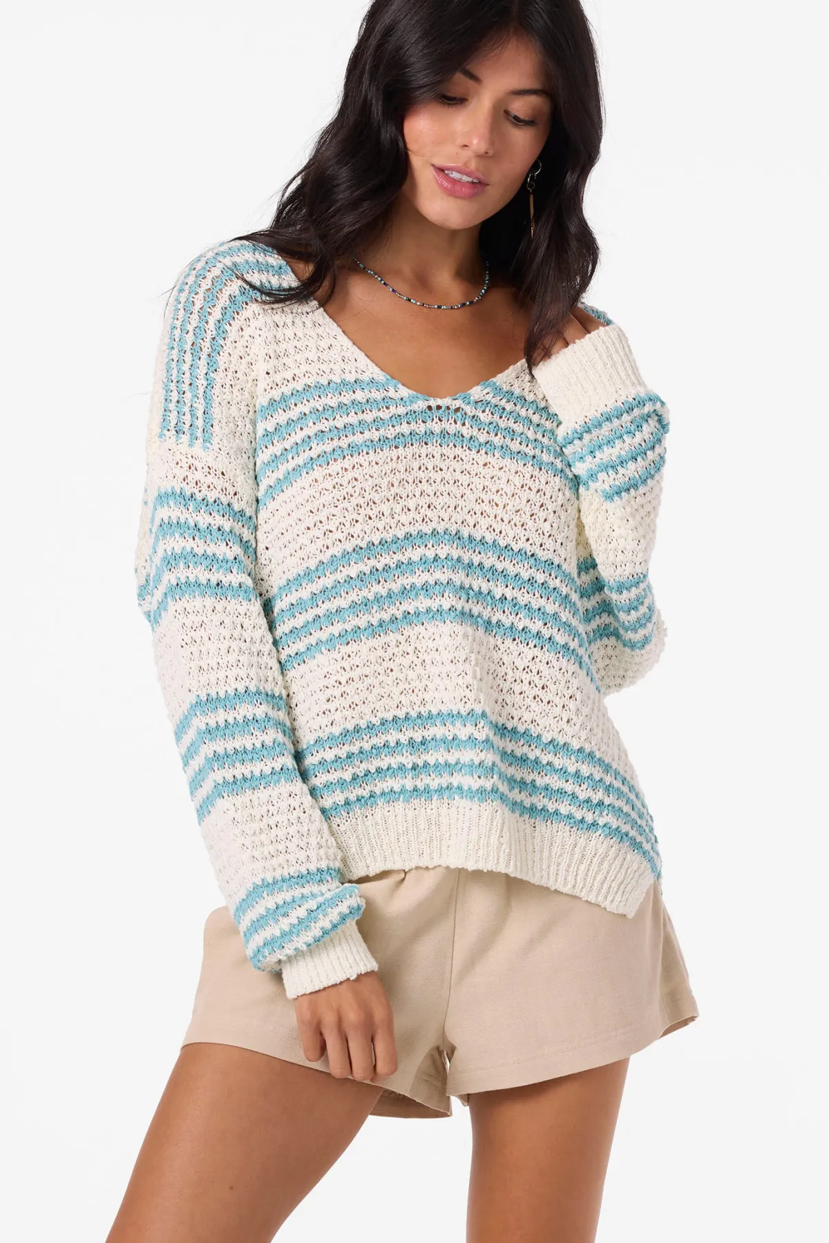Sweaters, Hoodies & Fleece^O'Neill Iyla Long Sleeve Sweater - | nile blue
