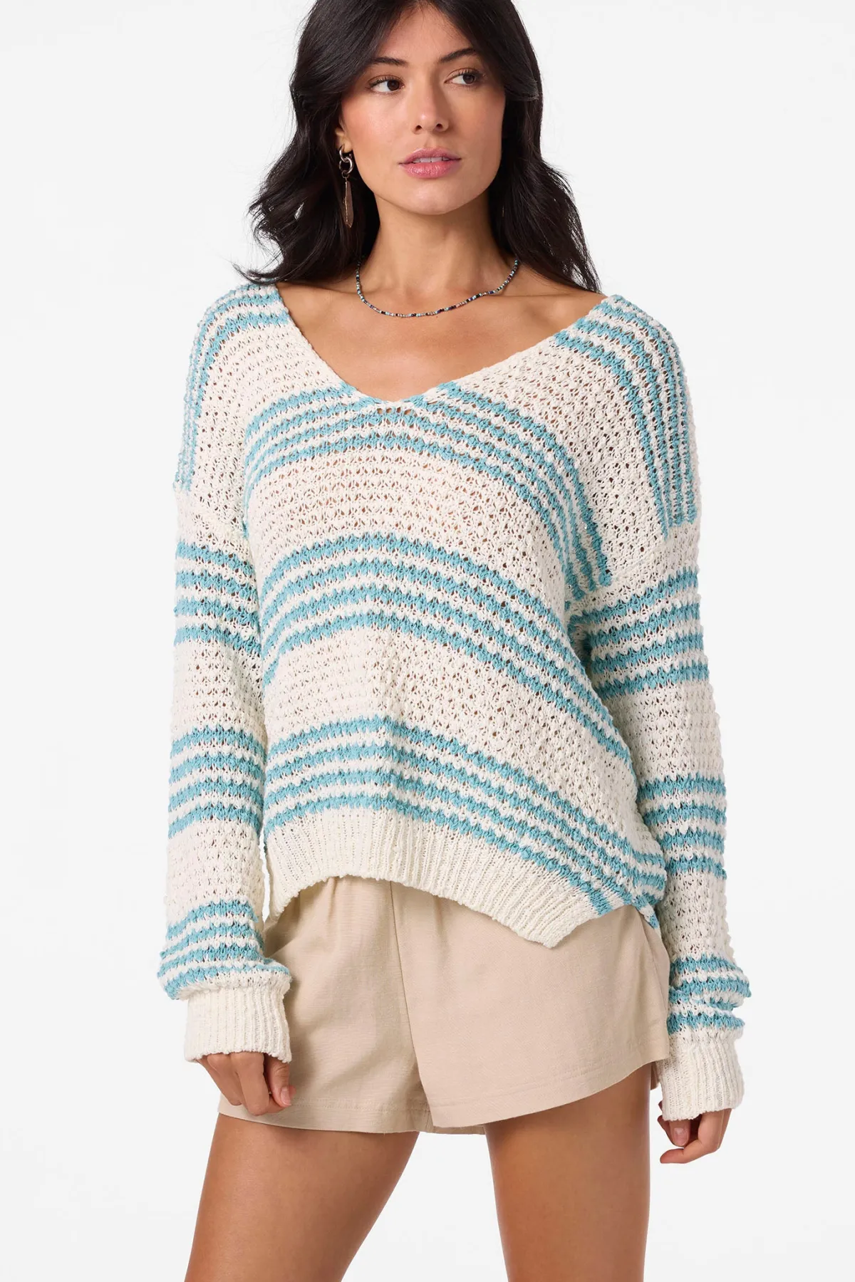 Sweaters, Hoodies & Fleece^O'Neill Iyla Long Sleeve Sweater - | nile blue