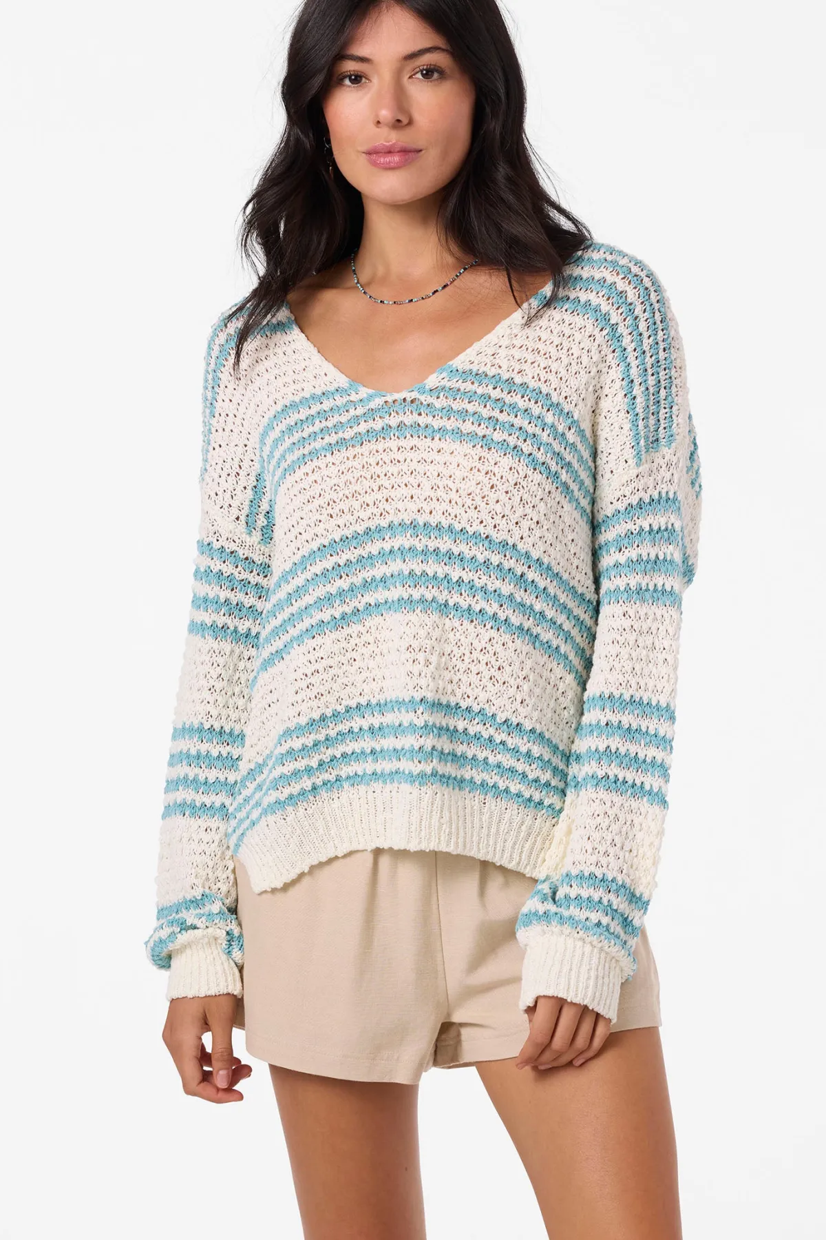 Sweaters, Hoodies & Fleece^O'Neill Iyla Long Sleeve Sweater - | nile blue