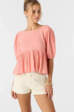Tops^O'Neill Janette Top - | coral haze