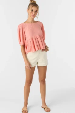 Tops^O'Neill Janette Top - | coral haze