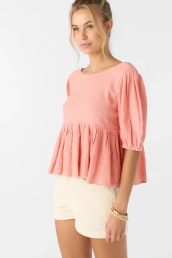 Tops^O'Neill Janette Top - | coral haze