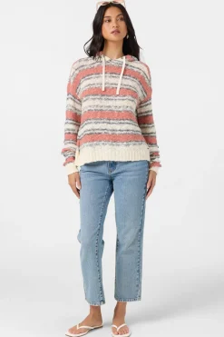 Sweaters, Hoodies & Fleece^O'Neill Jayne Stripe Long Sleeve Sweater - | winter white