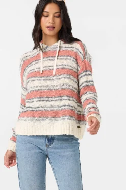 Sweaters, Hoodies & Fleece^O'Neill Jayne Stripe Long Sleeve Sweater - | winter white