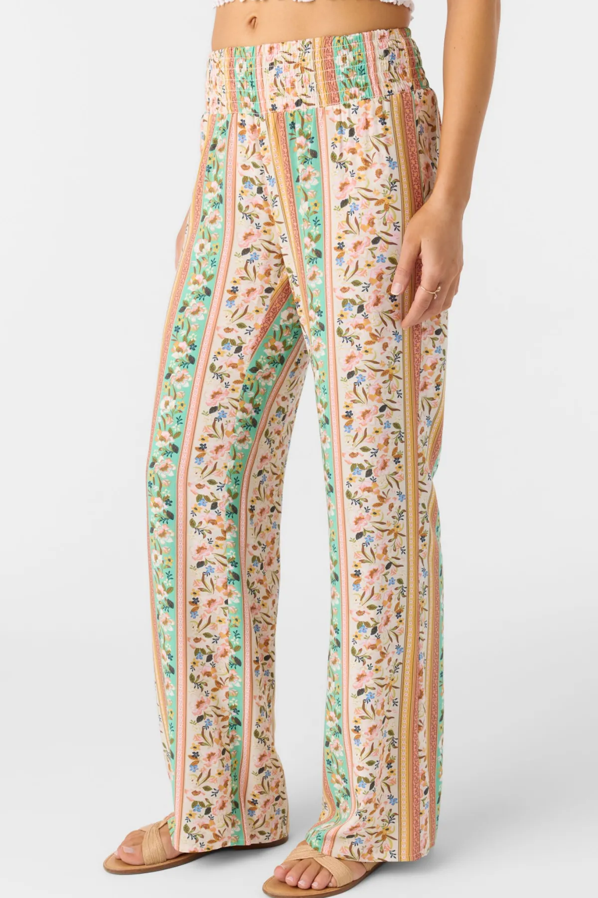 Bottoms^O'Neill Jonie Cora Floral Pants - | tapioca