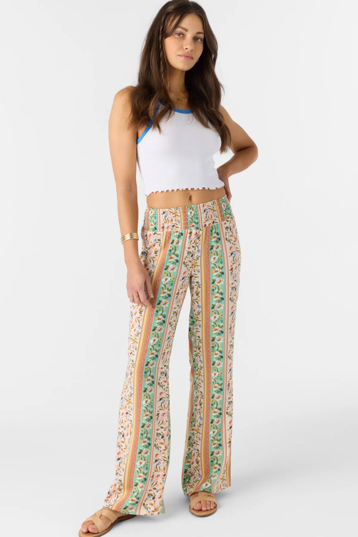 Bottoms^O'Neill Jonie Cora Floral Pants - | tapioca