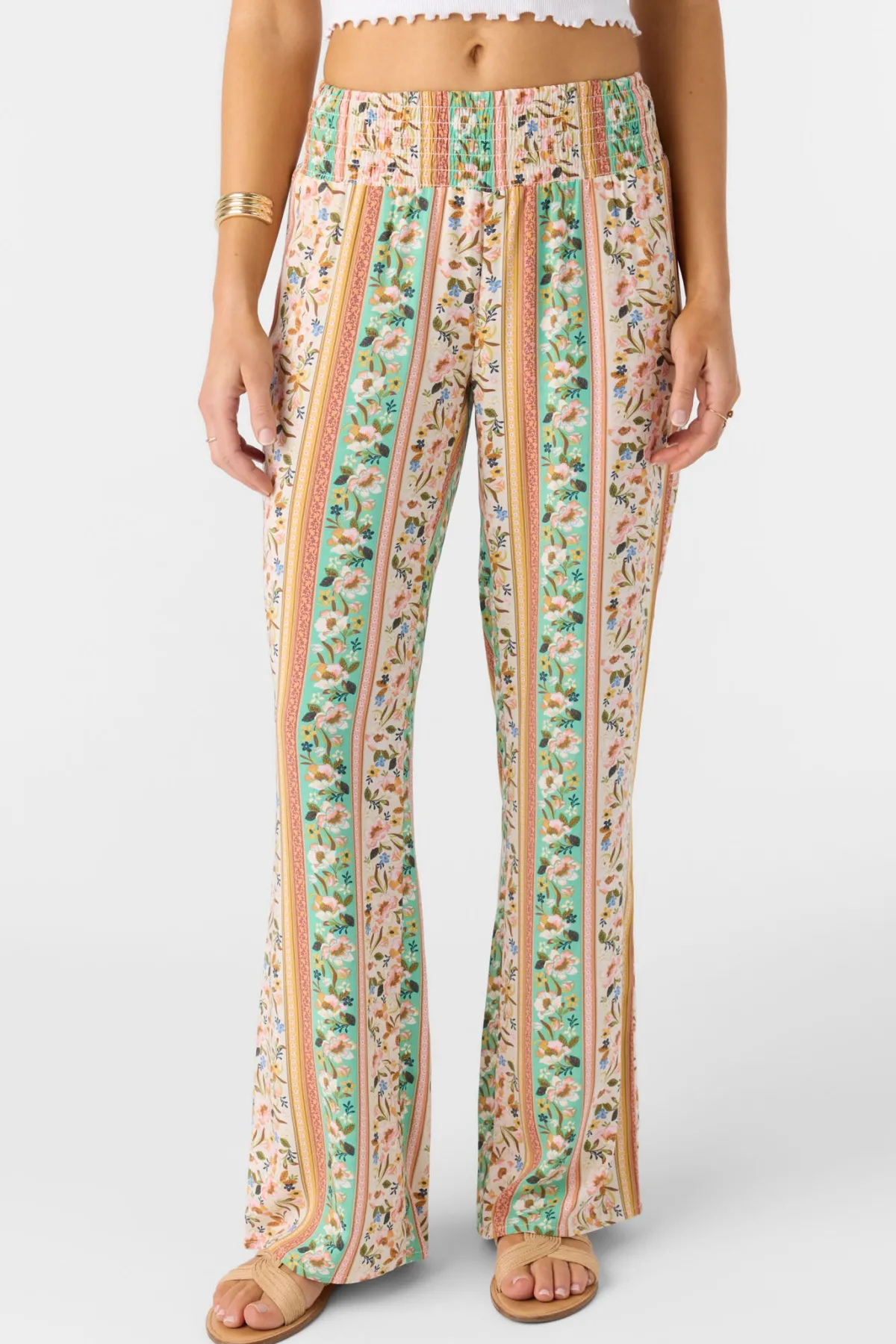 Bottoms^O'Neill Jonie Cora Floral Pants - | tapioca