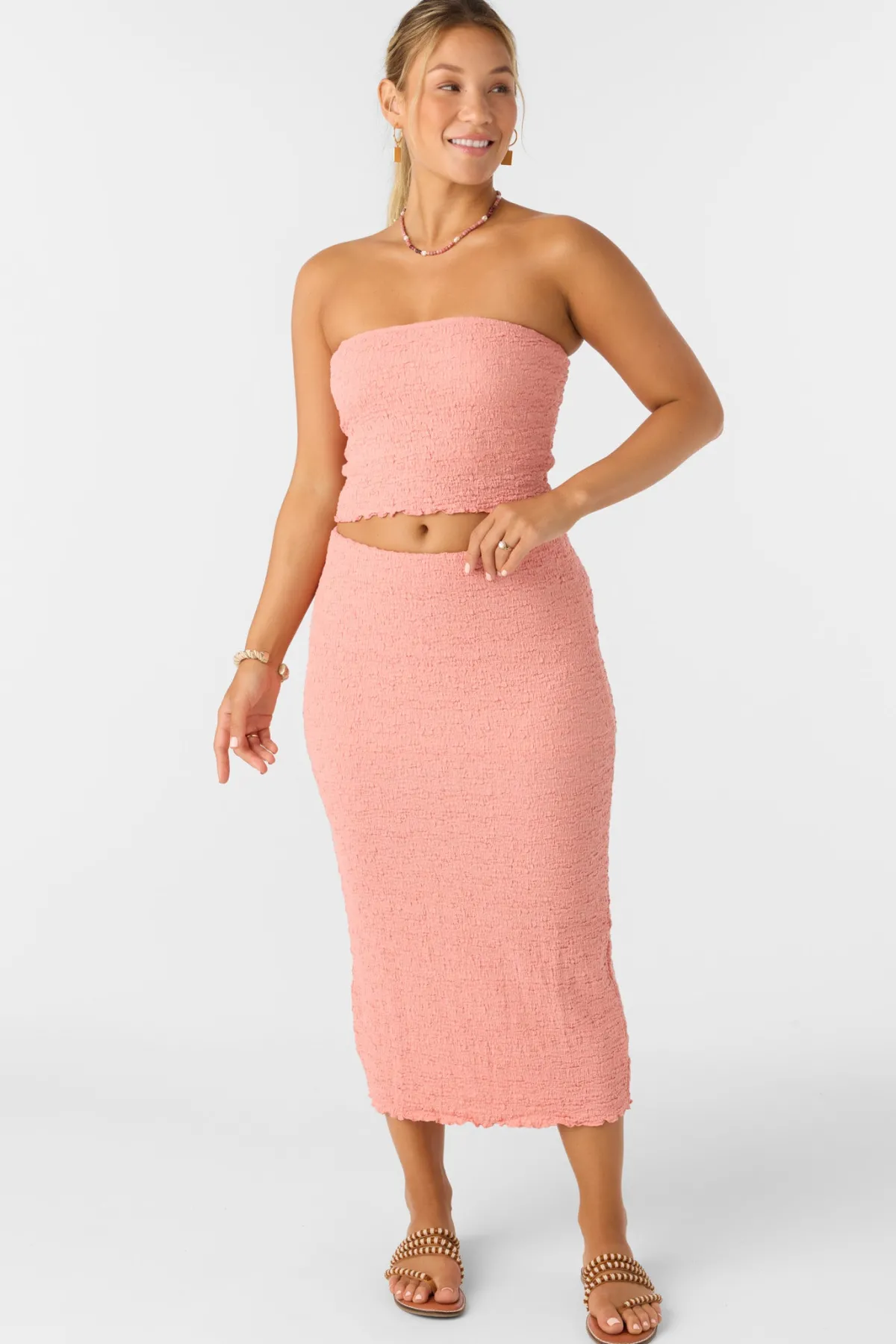 Bottoms^O'Neill Jordana Midi Skirts - | coral haze