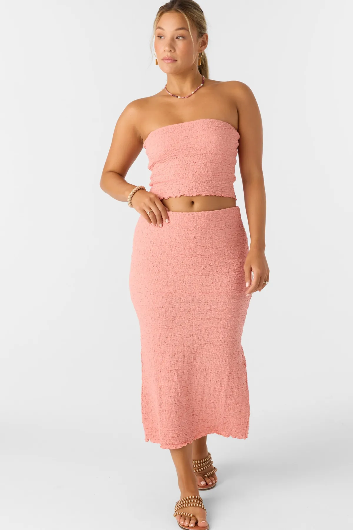 Bottoms^O'Neill Jordana Midi Skirts - | coral haze
