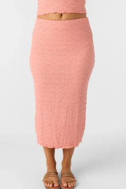 Bottoms^O'Neill Jordana Midi Skirts - | coral haze