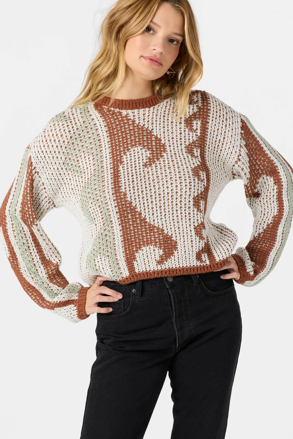 Sweaters, Hoodies & Fleece^O'Neill Josephine Long Sleeve Sweater - | winter white