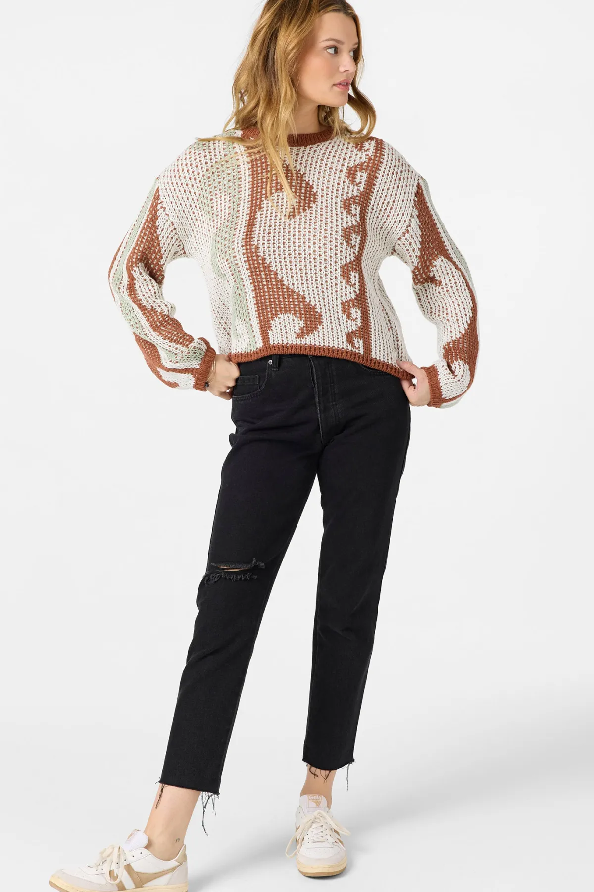 Sweaters, Hoodies & Fleece^O'Neill Josephine Long Sleeve Sweater - | winter white