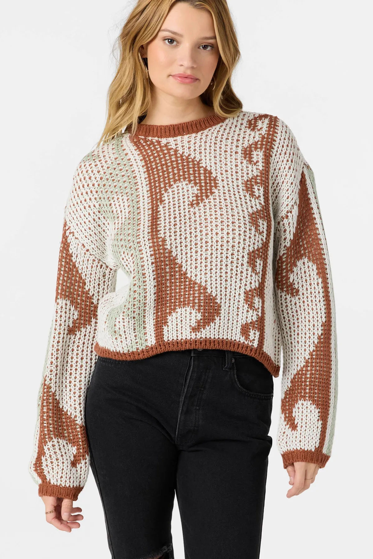 Sweaters, Hoodies & Fleece^O'Neill Josephine Long Sleeve Sweater - | winter white