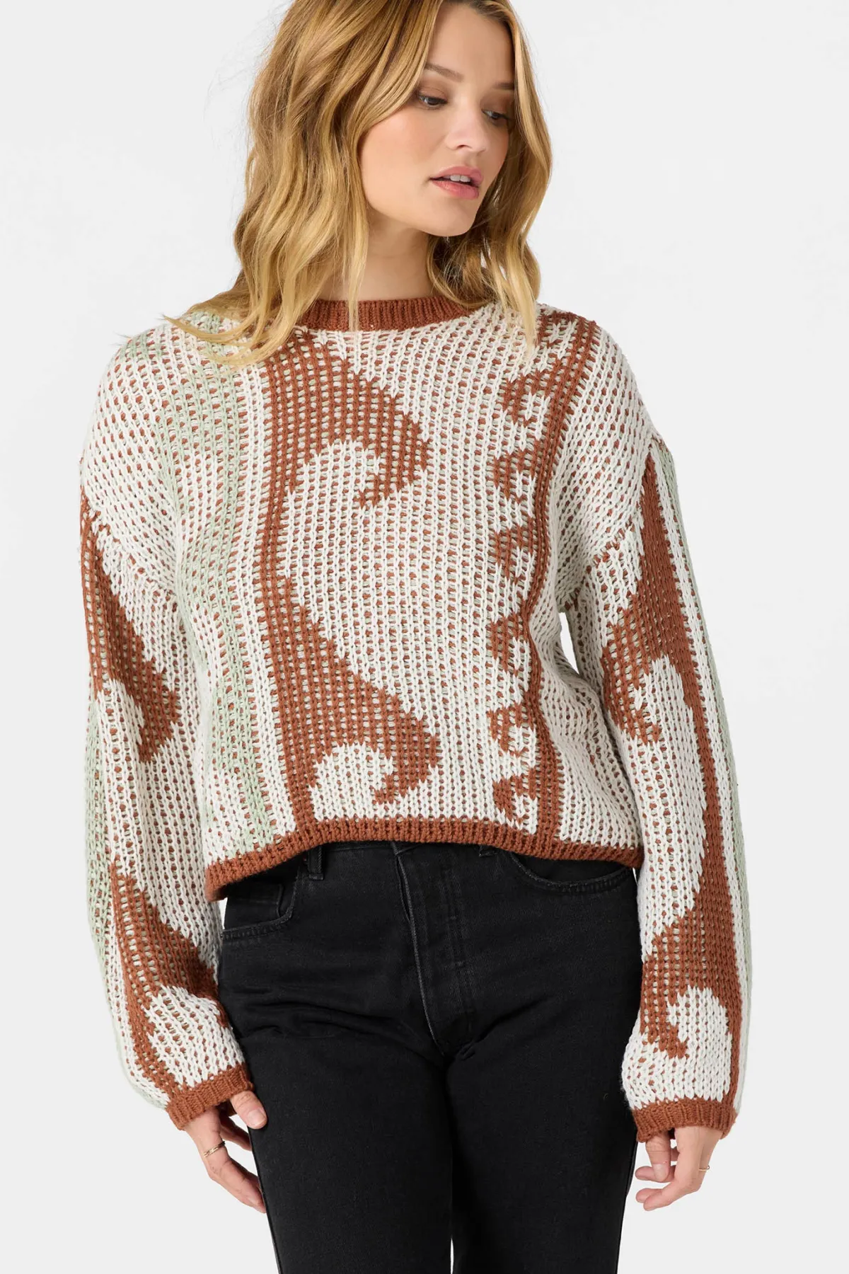 Sweaters, Hoodies & Fleece^O'Neill Josephine Long Sleeve Sweater - | winter white