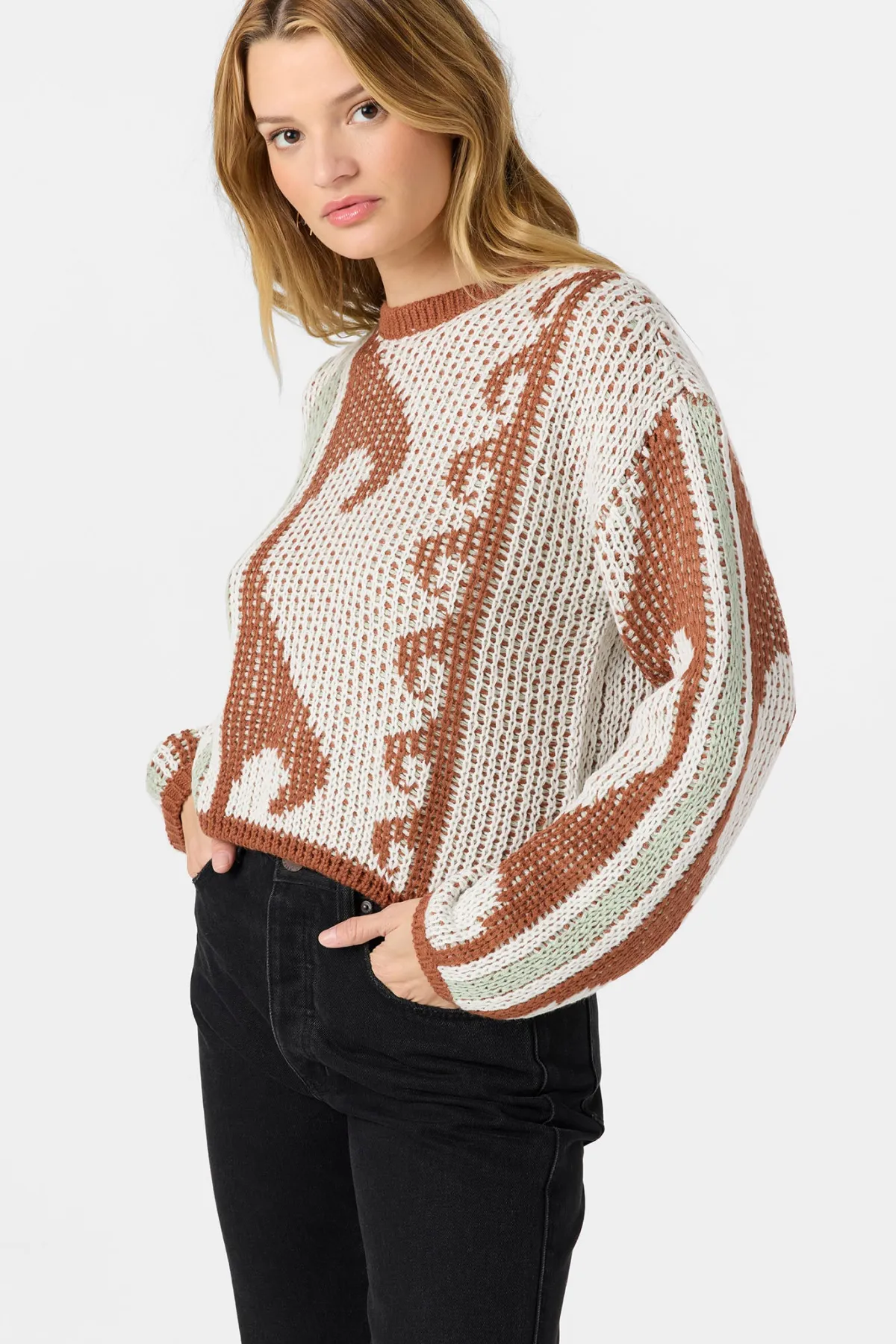 Sweaters, Hoodies & Fleece^O'Neill Josephine Long Sleeve Sweater - | winter white