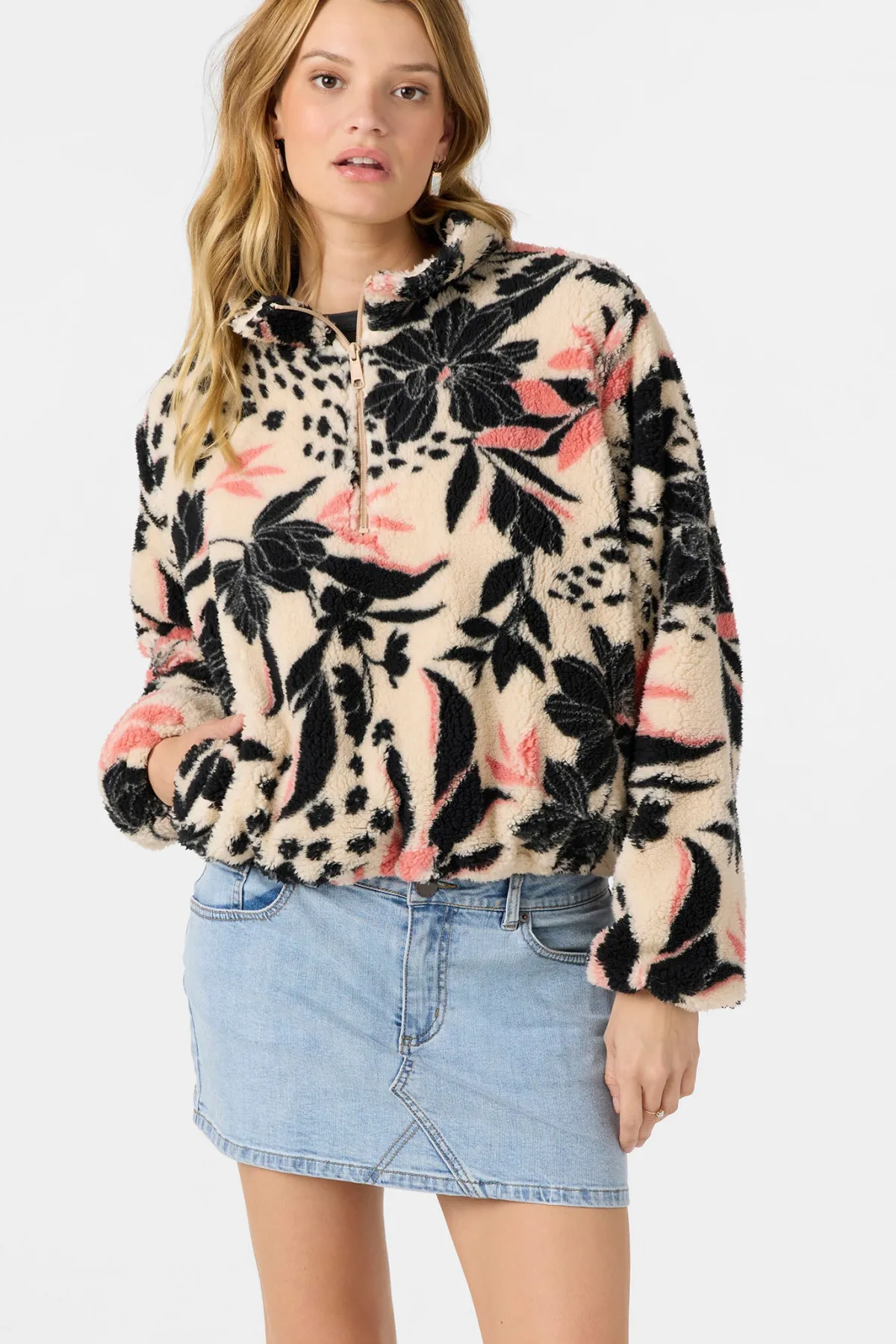 Jackets^O'Neill Kacey Printed Jacket - | tapioca