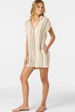 Jumpsuits & Rompers^O'Neill Kamilla Stripe Romper - | tapioca
