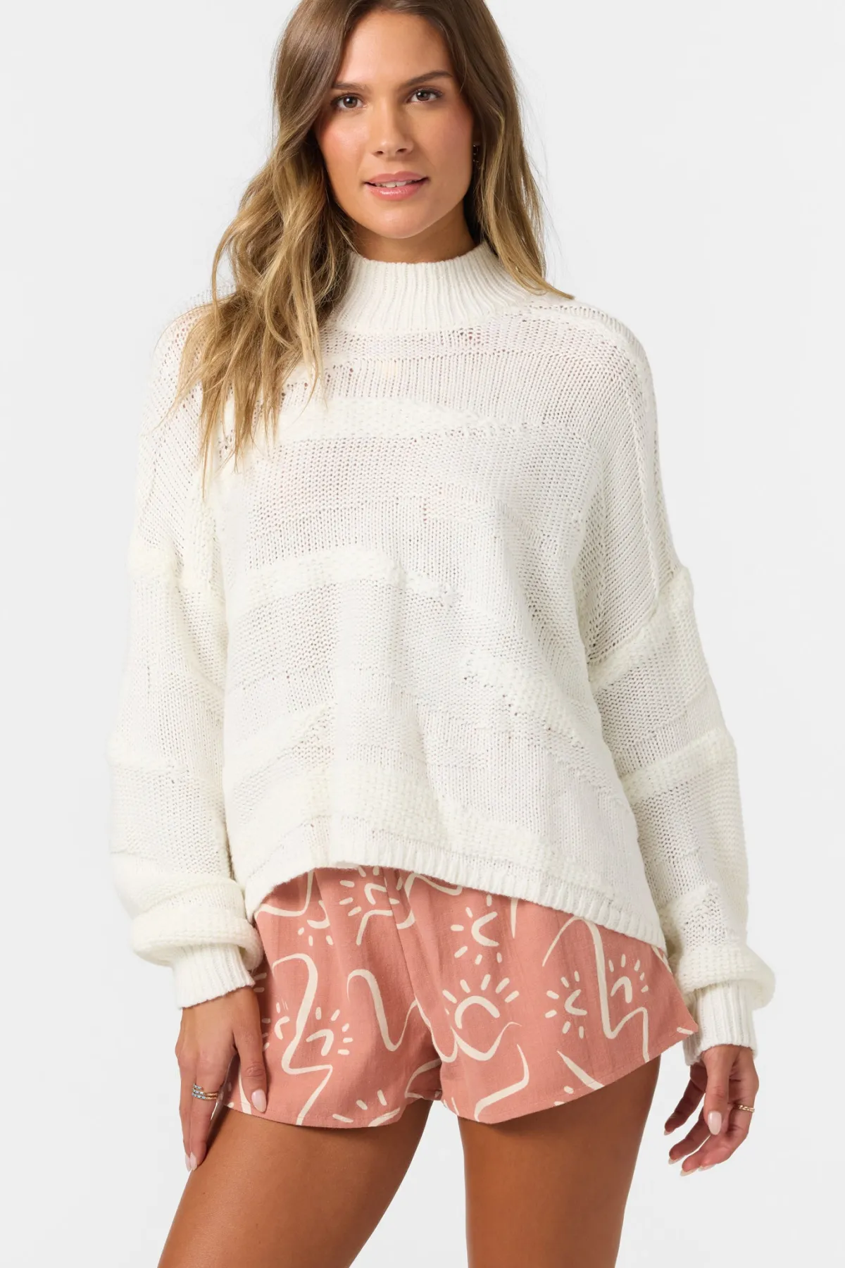 Sweaters, Hoodies & Fleece^O'Neill Kastalyn Long Sleeve Sweater - | winter white