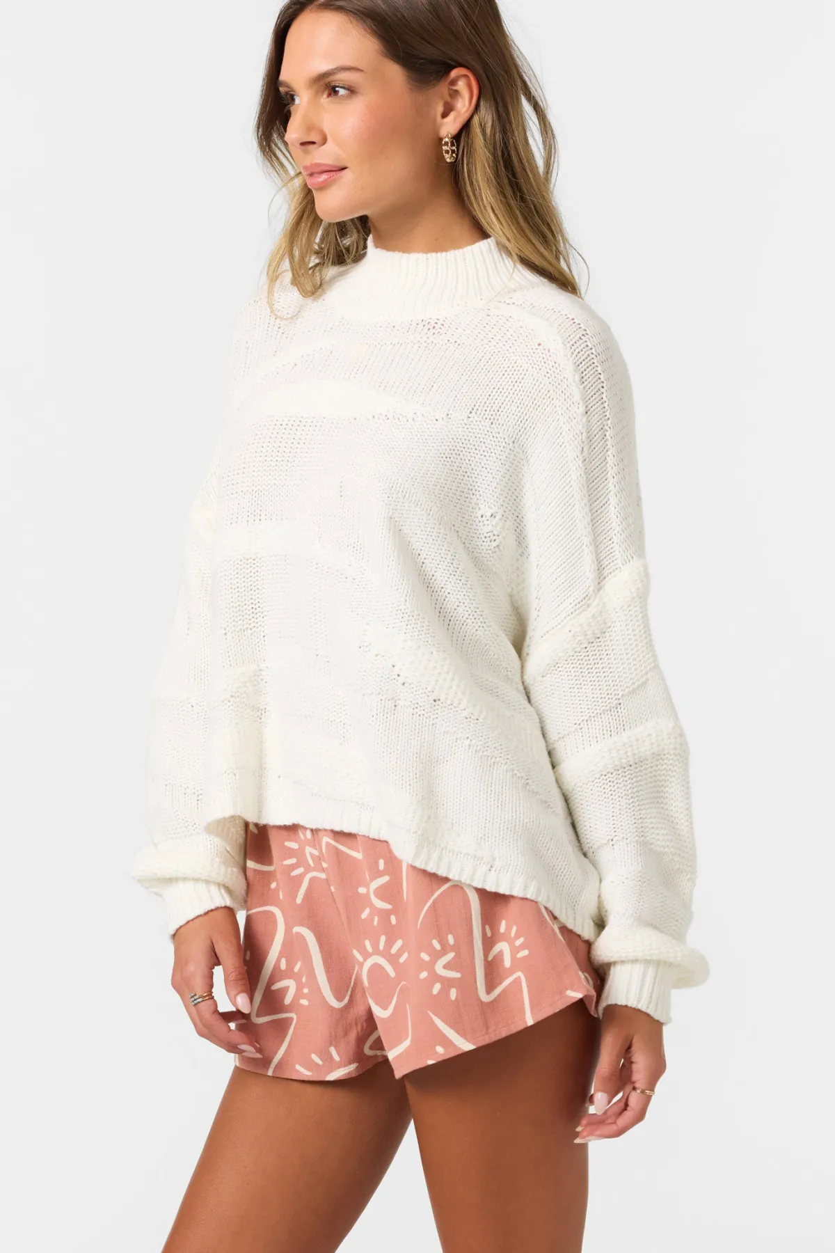 Sweaters, Hoodies & Fleece^O'Neill Kastalyn Long Sleeve Sweater - | winter white