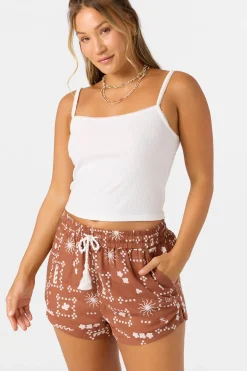 Bottoms^O'Neill Keagan Abstract Beach Shorts - | rustic brown