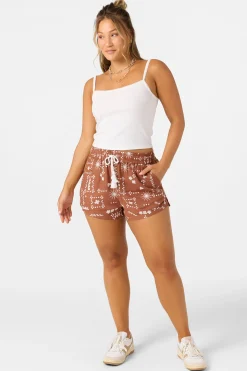 Bottoms^O'Neill Keagan Abstract Beach Shorts - | rustic brown