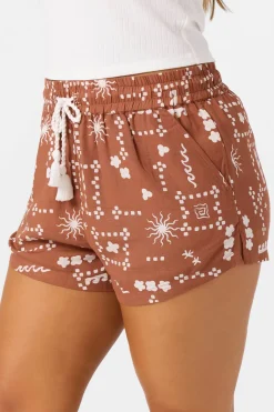 Bottoms^O'Neill Keagan Abstract Beach Shorts - | rustic brown