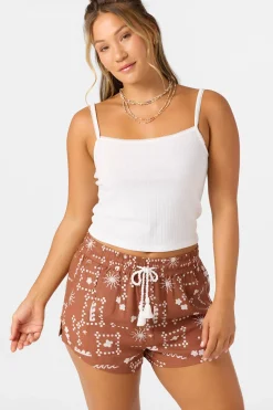Bottoms^O'Neill Keagan Abstract Beach Shorts - | rustic brown