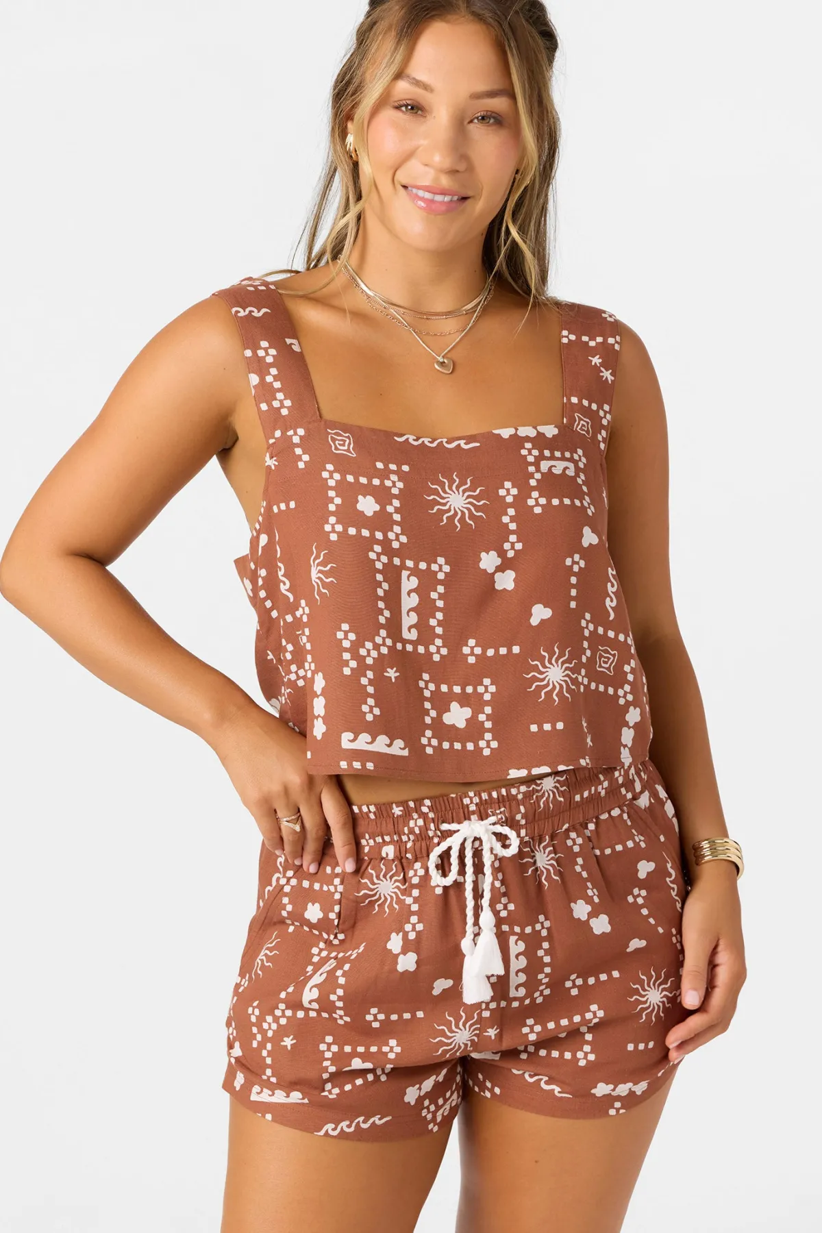 Tops^O'Neill Keely Sleeveless Top - | rustic brown