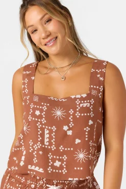 Tops^O'Neill Keely Sleeveless Top - | rustic brown